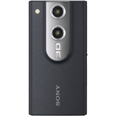 Sony MHSFS3/B 3D Bloggie HD 4 Hours Camera, 1920 x 1080p MP4 HD Video, 5-megapixel Stills, 2.4in LCD, Black image