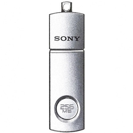 Sony Micro Vault Mini, 256mb Portable Data Storage Device with USB 2.0 Interface, Silver Color image