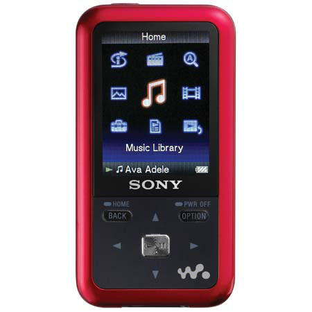 Sony NW-ZS616FRD 4 GB Noise Canceling Walkman MP3 Player, In-built FM Tuner, Headphone Extension Cord with USB Cable image