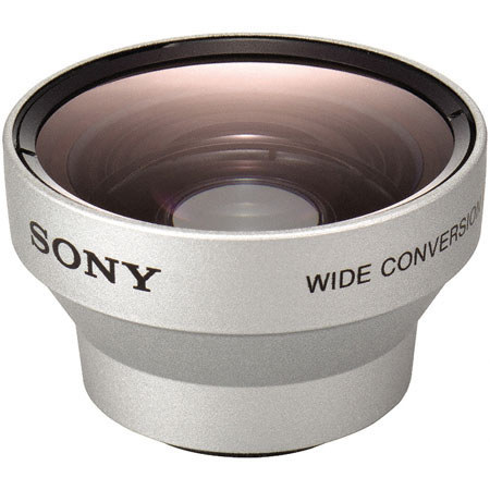 Sony 0.6x Wide Angle Auxiliary Lens for Camcorders with 25mm Threaded Lenses image