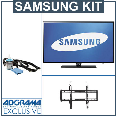 Samsung 40" Class 1080p LED HDTV 240 CMR - Bundle - with Xtreme Cable HDMI HDTV Hook Up Kit and Flashpoint Flat Panel TV Wall Mount