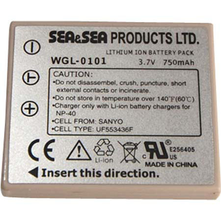 Sea &amp; Sea Replacement Lithium-ion Battery NP-40 for the DX-1200HD and DX-860G Digital Cameras image