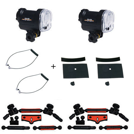 Sea & Sea YS-01 Dual Lighting Package with Beam Angle of 100° x 100°, 1.9 Sec Recycle Time