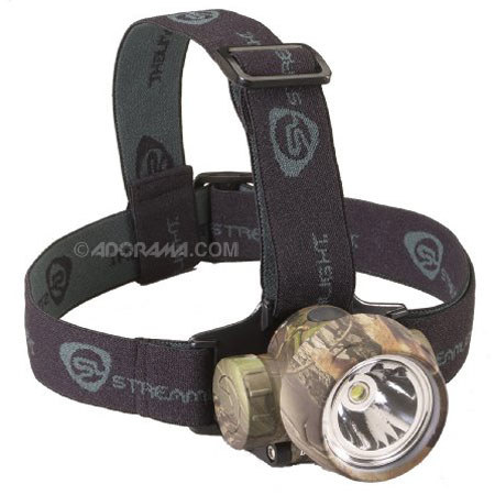 Streamlight 61081 Trident HP Lightweight Headlamp with Straps, High Power White Light Center LED and 3 Green LEDs - Realtree Hardwoods Green Camo