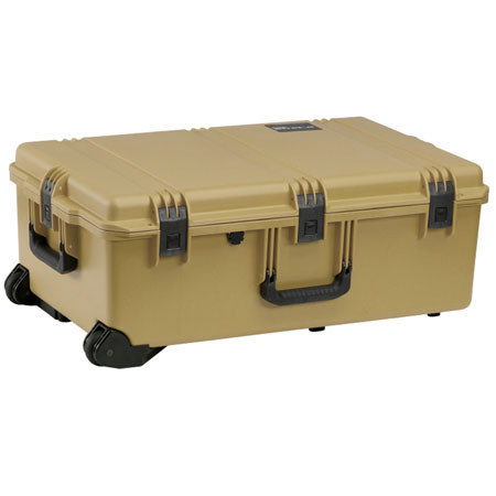 Hardigg Industries iM2950 Storm Case with Wheels, Watertight, Padlockable Case, with Padded Divider Interior, Coyote Tan image