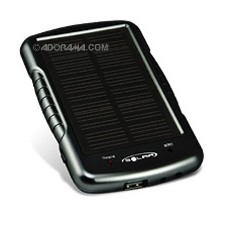 Solair Technologies Solar Universal Portable Charger, 1000mAh/3.8volts, for Cellphone, PDA, Music Player, Digital Camera, and GPS - Black