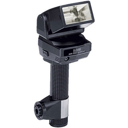 Sunpak 555 Auto Handle Mount TTL Flash, Guide Number 150 ISO 100 ft., Requires module &amp; EXT11 Cord for Dedication. image