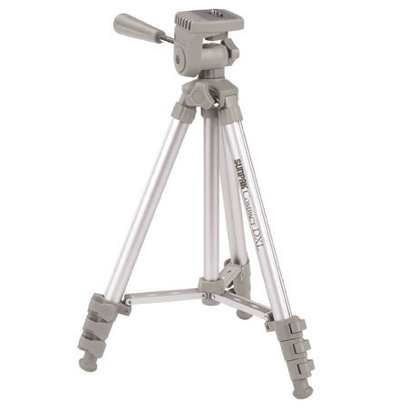 Sunpak Compact DXL Digital Camera Tripod with Pan Head, Extends to 43.5", Weighs 1.6 lbs, Supports 3.3 lbs. - Digital Pearl White finish image