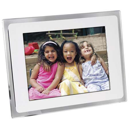 Sunpak 10.4" Digital Photo Frame with Acrylic White Frame &amp; Wireless Remote Control image