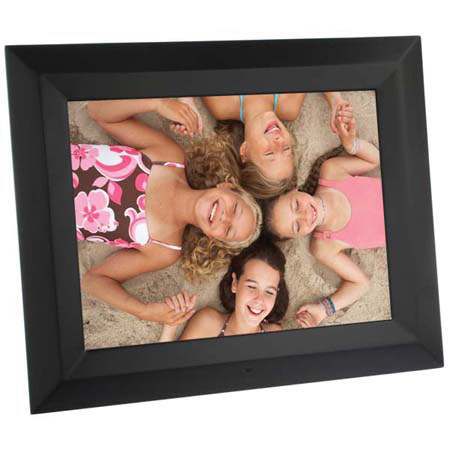 Sunpak 15&quot; Digital Photo Frame with 1 Gigabyte In-built Memory, Black Wood Frame image