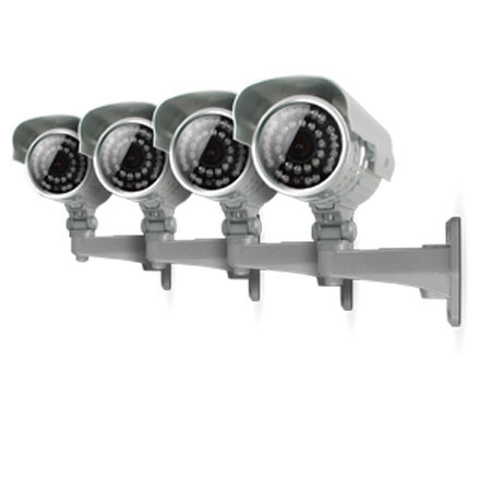 SVAT Electronics Ultra Resolution 100' Night Vision Security Camera, 1/3" CMOS Image Sensor, 600 TVL Resolution, 850nm IR Wavelength, 4 Pack
