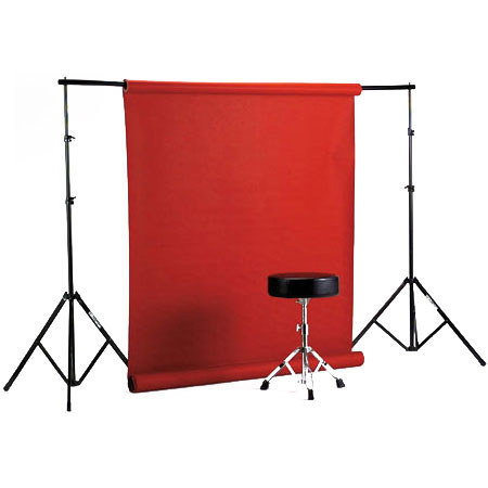 Smith Victor Free Standing Background Paper Rack System for 53" or 109" Rolls of Paper, Maximum Height: 9'.