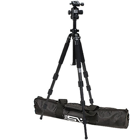 Smith Victor CF-300 Carbon Fiber Tripod Legs with BH-5 Ball Head, Supports 8.8 lbs., Max Height 64" image