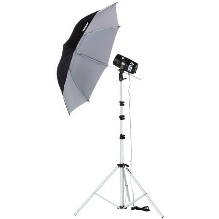 Smith Victor FL150 Monolight Lighting Kit with One 100 watt second Flash, Light Stand &amp; Umbrella. image
