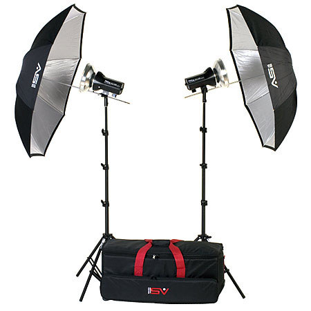 Smith Victor FL240X 2 Light Strobe Kit with 2 300i Monolights with Modeling Lamps image