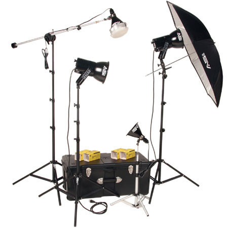 Smith Victor K84, 4 Light, 1000 watt Ultra Cool Photoflood Portraiture Kit image