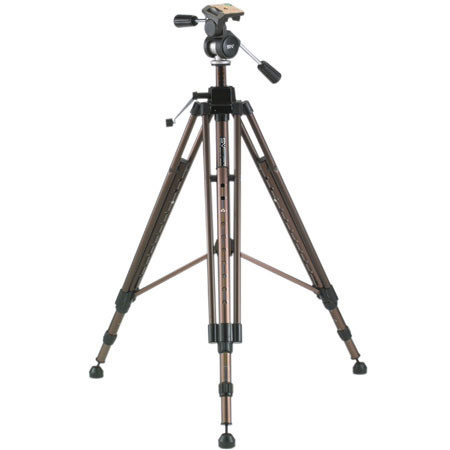 Smith Victor Propod PRO-4 Large Tripod with 3-Way Pan &amp; Tilt Head (Supports 22 lbs, Maximum Height 70") image