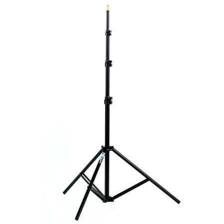 Smith Victor RS8, 8' Raven Lightstand with 5/8" Mounting Stud, 4 Sections with 3 Risers, Black. image