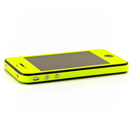 UPC 609465640419 product image for SlickWraps Glow-in-the-dark Full Body Wrap for iPhone 4, Vivid Yellow | upcitemdb.com