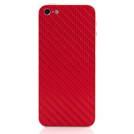 UPC 853571004034 product image for SlickWraps Carbon Fiber Wrap for iPhone 5, Red | upcitemdb.com