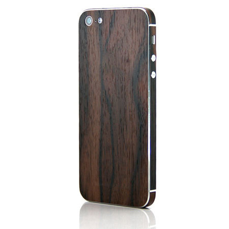 UPC 853571004447 product image for SlickWraps Wood Series Wrap for iPhone 5, Ebony | upcitemdb.com