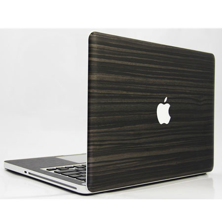 SlickWraps Wood Wrap for MacBook Retina 15", Metalized Ebony Wood