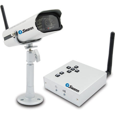 Swann ADW-300 Digital Wireless Security Camera and Receiver, Good up to 165ft (50m), with Infrared Night Vision image