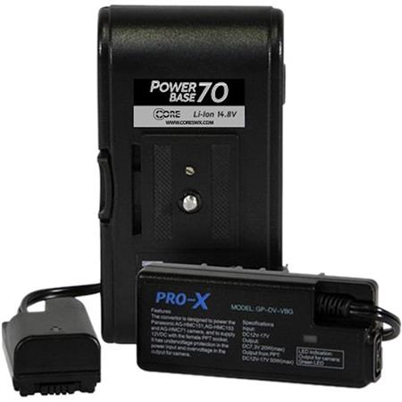 Switronix Powerbase 70wh Battery Pack and Regulation Cable for Panasonic AG-AF 100 and HMC Camcorders