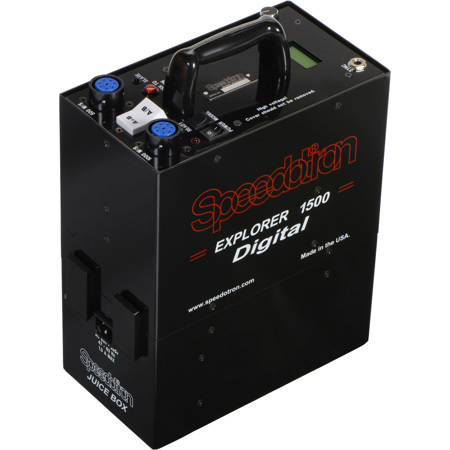 Speedotron Black Line Explorer 1500 Portable Battery Power Supply, 1,500 Watt Second, Two Outlet Power Pack.