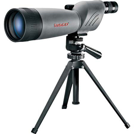Tasco 20 - 60 x 80mm World Class Series Spotting Scope, Waterproof &amp; Fogproof with Convertible Car Window Mount / Tabletop Tripod &amp; Case image