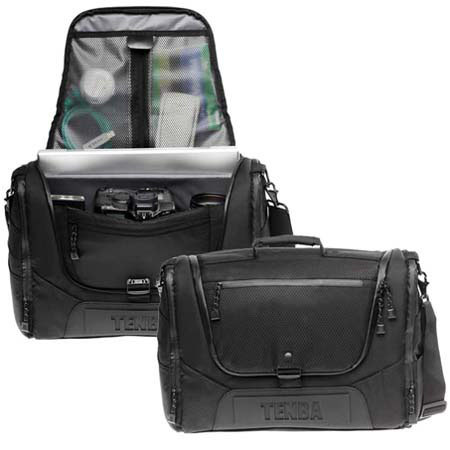 Tenba Shootout Photo &amp; Notebook Courier, Fits Most 17" Laptops, Black image