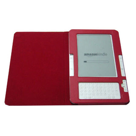 TrendyDigital MaxGuard Plus Amazon Kindle Cover, Fits 2nd Generation Kindle, with Embedded Corner Closure, Red image