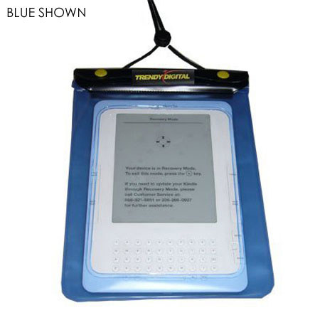TrendyDigital WaterGuard Waterproof Case for Amazon Kindle 2, Red Border