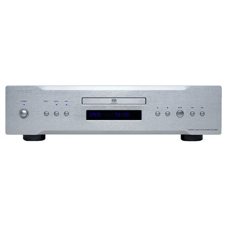 TEAC CD-3000 CD/SACD Player with USB Audio Input and Dual D/A Converters, >120dB (24bit) and >100dB (16bit) Dynamic Range, Silver