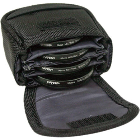 Tiffen Belt Style Filter Pouch, small, 4 Filter Capacity, Fits upto 58mm