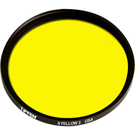 Tiffen 72mm #8 Glass Filter - Yellow image