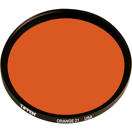 Tiffen 77mm #21 Glass Filter - Dark Orange image