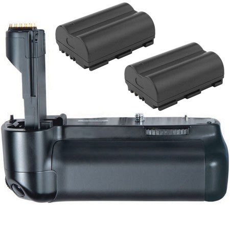 Adorama Vertical Grip for Canon Digital 20D/30D with 2 BP-511 Type Lithium-Ion Batteries image