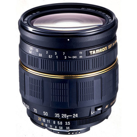 Tamron SP AF 24-135mm f/3.5-5.6 AD Aspherical (IF) Macro Auto Focus Lens with Hood &amp; Case for Nikon AF D - with 6 Year USA Warranty image