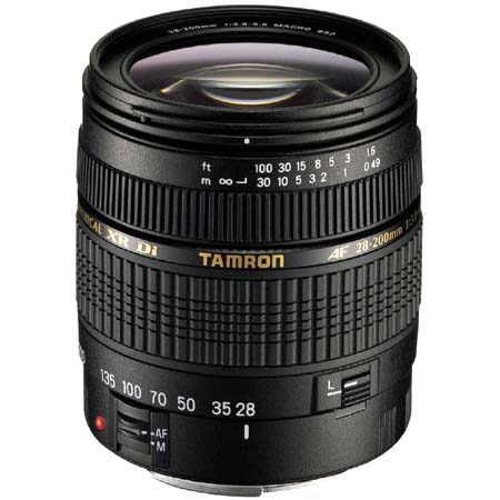 Tamron AF 28-200mm f/3.8 - f/5.6 XR Di Aspherical (IF) Macro Super Zoom Lens for Canon EOS, with Hood &amp; 6 Year USA Warranty image