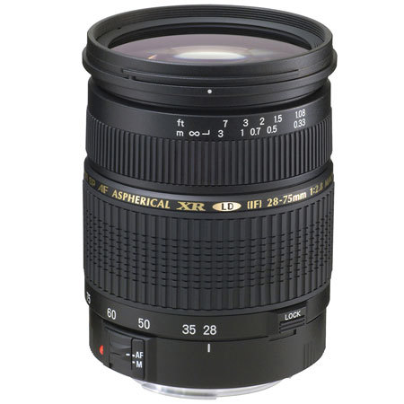 Tamron SP 28-75mm f/2.8 XR Di LD-IF Autofocus Zoom Lens for Nikon AF - U.S.A. Warranty image
