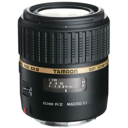 Tamron SP 60mm f/2 Di II 1:1 AF Macro Auto Focus Lens for Sony Alpha & Minolta Maxxum SLR's - with 6 Year USA Warranty