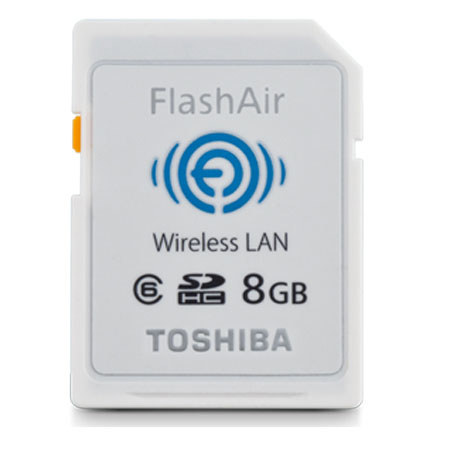 Toshiba 8GB FlashAir Wireless SD Card, Speed Class 6