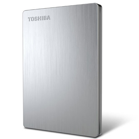 Toshiba Canvio 500GB USB 3.0 Slim Portable Hard Drive, 5400 RPM Speed, Silver