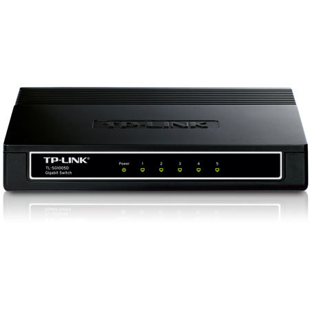 TP-Link 5-Port 10/100/1000M Gigabit Desktop Switch, 10Gbps Switch Capacity, 9V/0.6A AC Power