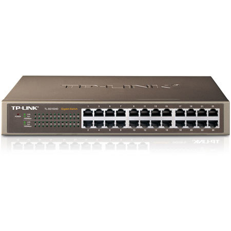 TP-Link 24-Port 10/100/1000M Gigabit Desktop/Rackmount Switch, 48Gbps Switch Capacity