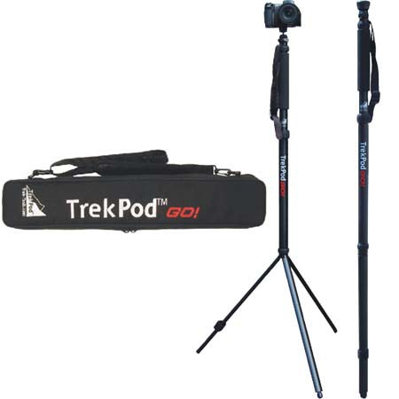Trek-Tech TrekPod Go, Multi-purpose Tripod System with Walking Staff, Monopod &amp; Tripod, &amp; MagMount Quick Release - Compact Version image