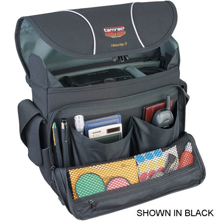 Tamrac #5743 Velocity 3 Messenger Style Bag for Standard Sized 35mm &amp; Digital Cameras, Blue. image