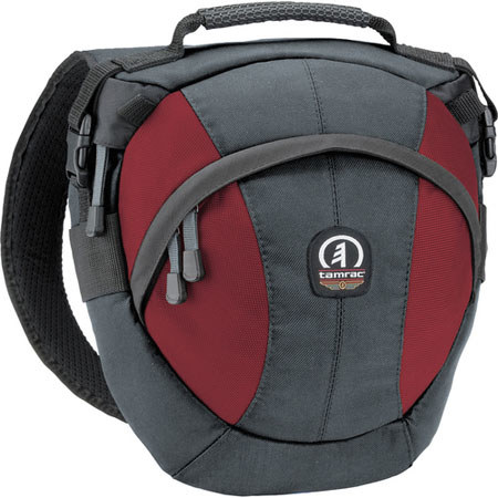 Tamrac 5767 Velocity 7x, Large Sling Pack, for Digital & Film SLRs with up to 6" Zoom Lens Attached, & Accessories - Gray/Burgundy