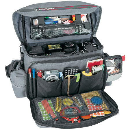 Tamrac 608 Pro System 8, Shoulder Bag for Small 35mm or Digital SLR Camera Systems, Gray. image